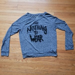 American Eagle Graphic Long Sleeve Top Size Medium